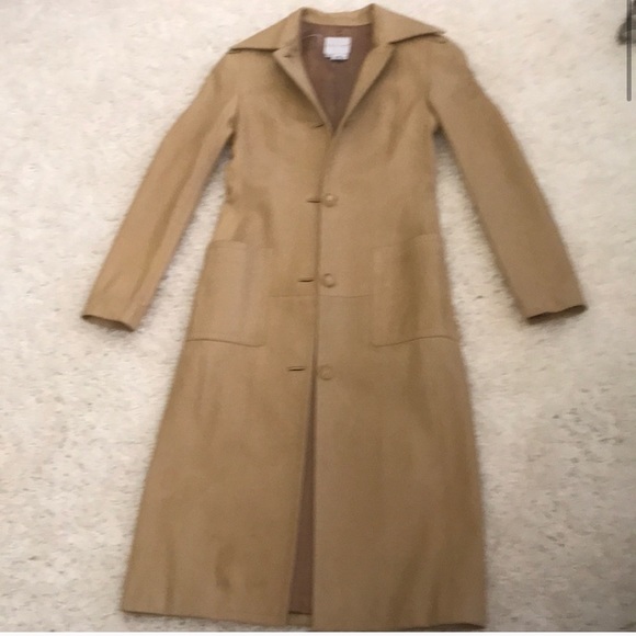 Vintage Celine Cream Leather Trench Coat size 38 - Picture 4 of 14